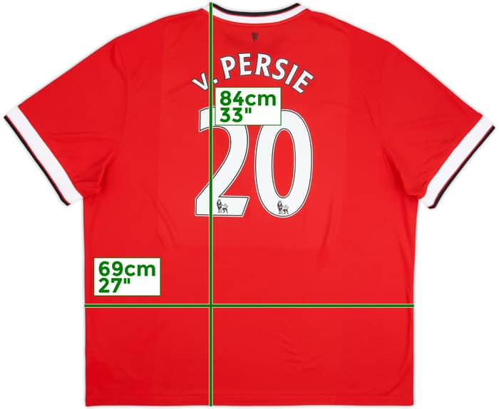 2014-15 Manchester United Home Shirt V.Persie #20 - 10/10 - (3XL)