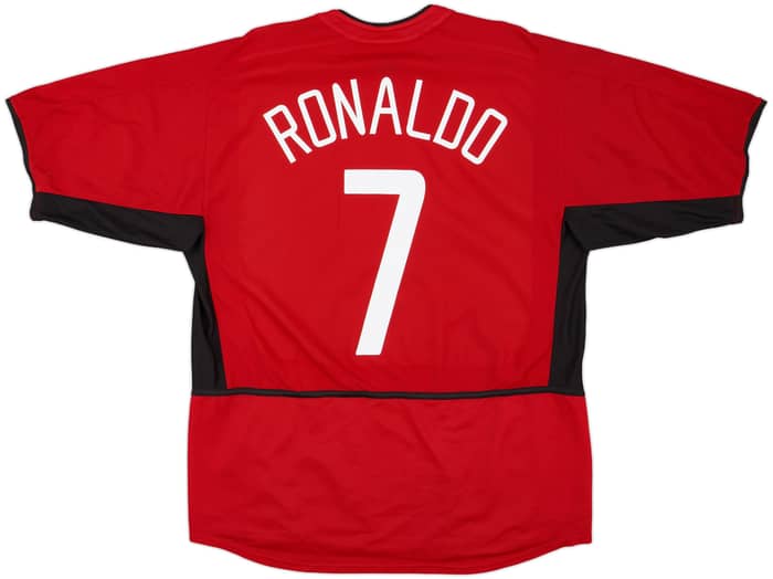 2002-04 Manchester United Home Shirt Ronaldo #7 - 6/10 - (L)