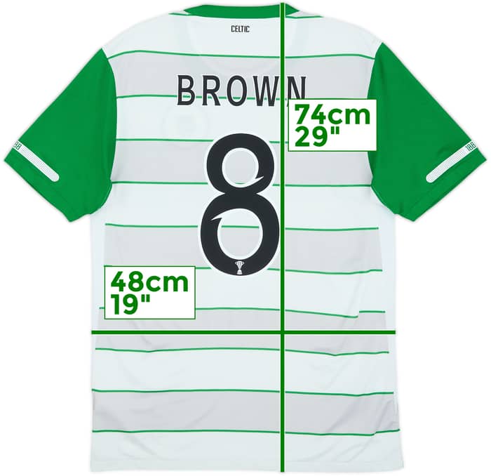 2011-12 Celtic Away Shirt Brown #8 - 8/10 - (S)