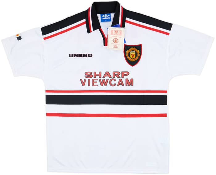 1997-99 Manchester United Away Shirt Beckham #7 (XL)