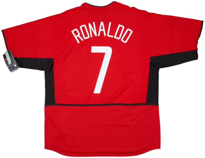2002-04 Manchester United Home Shirt Ronaldo #7 (XL)