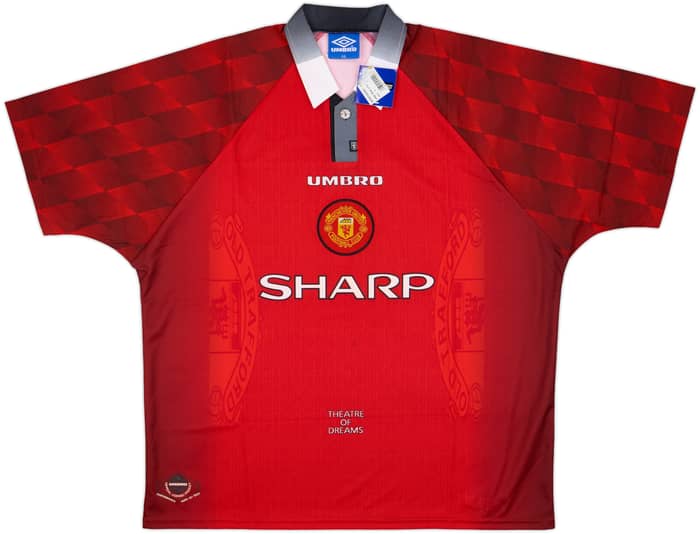1996-98 Manchester United Home Shirt Cantona #7 (XXL)