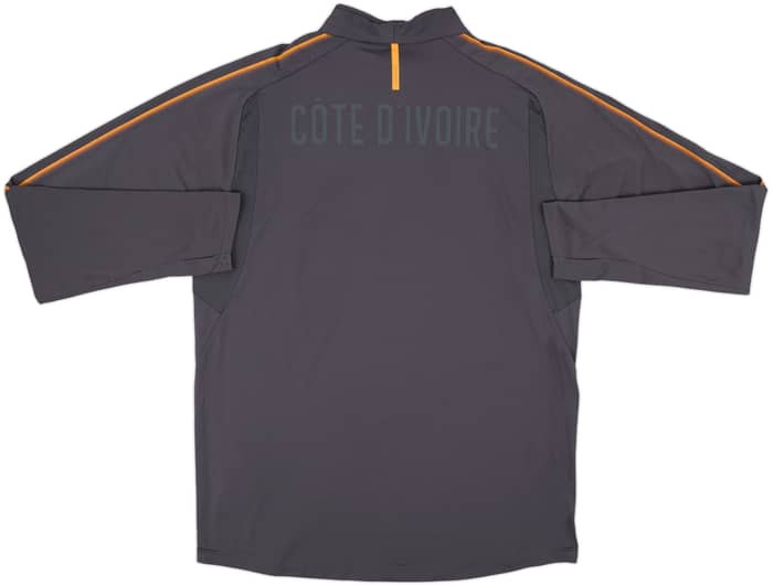 2017-18 Ivory Coast Puma 1/4 Zip Training Top - 8/10 - (L)