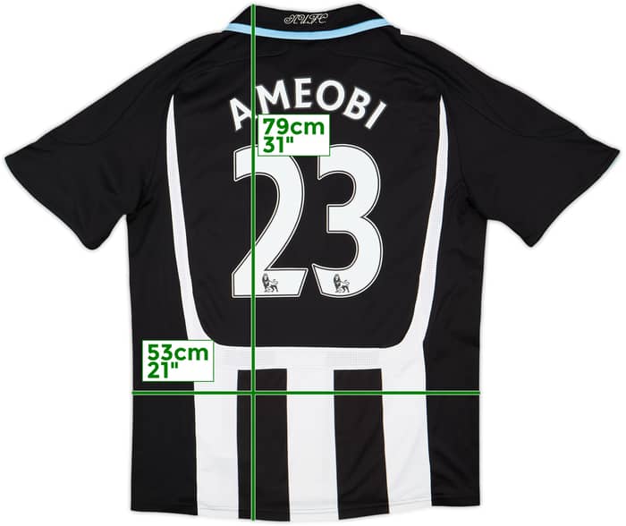 2007-09 Newcastle Home Shirt Ameobi #23 - 7/10 - (M)