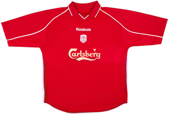2000-02 Liverpool Home Shirt Gerrard #17 - 7/10 - (L)