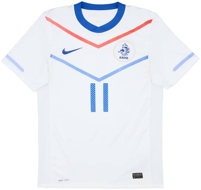 2010-11 Netherlands Away Shirt Robben #11 - 6/10 - (S)