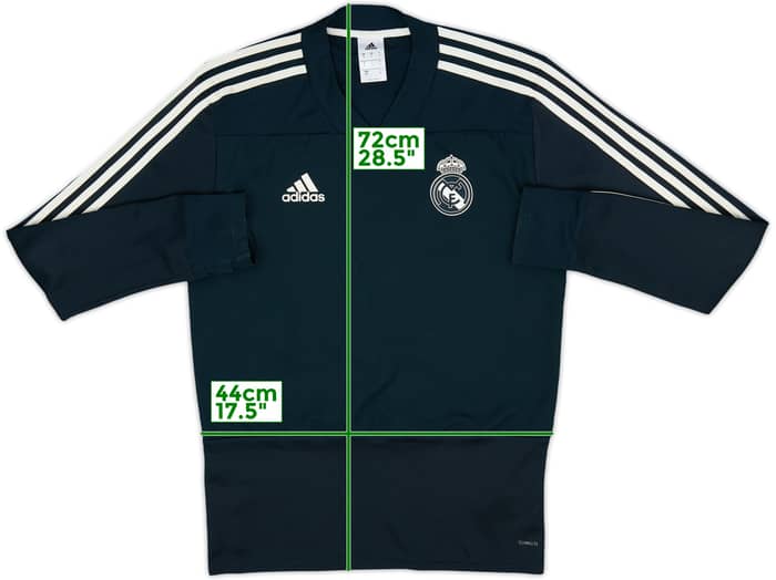 2018-19 Real Madrid adidas Drill Top - 7/10 - (S)