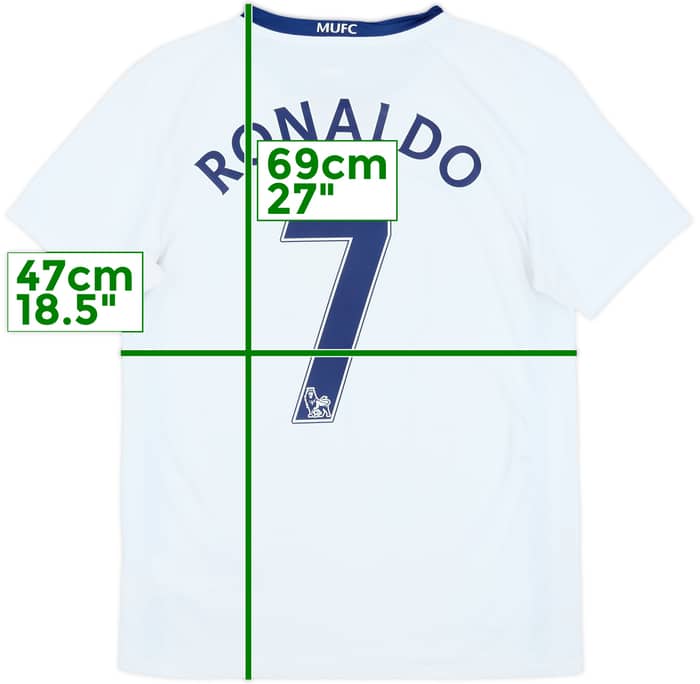 2008-10 Manchester United Away Shirt Ronaldo #7 - 8/10 - (XL.Boys)