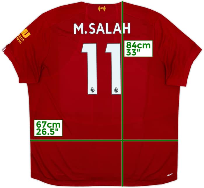 2019-20 Liverpool Home Shirt M.Salah #11 - 6/10 - (3XL)