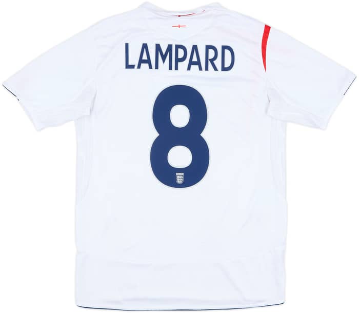 2005-07 England Home Shirt Lampard #8 - 5/10 - (L)