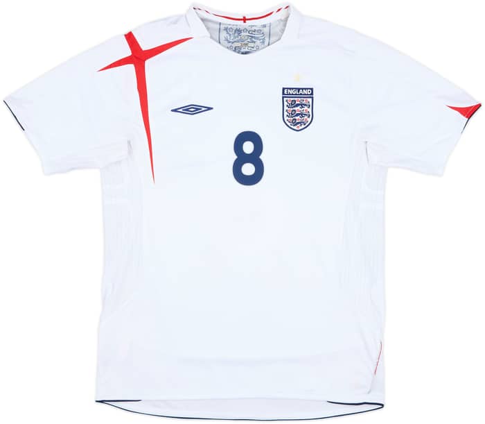 2005-07 England Home Shirt Lampard #8 - 5/10 - (L)