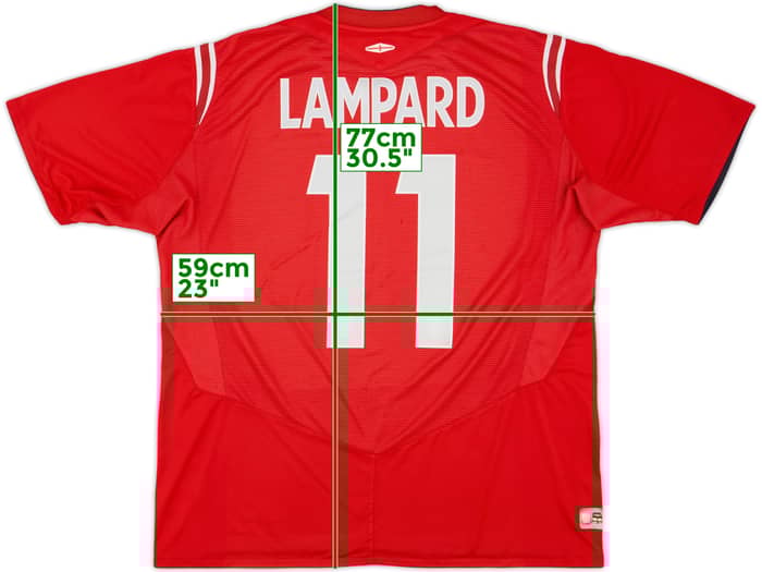 2004-06 England Away Shirt Lampard #11 - 5/10 - (XL)