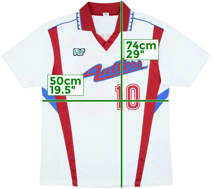 1992-93 Kashima Antlers Away Shirt #10 - 7/10 - (M/L)