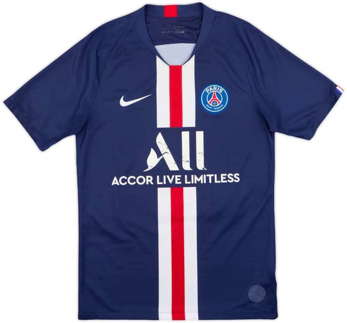 2019-20 Paris Saint-Germain Home Shirt Mbappe #7 - 6/10 - (S)