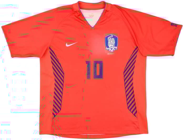2006-08 South Korea Home Shirt Chu young #10 - 5/10 - (L)