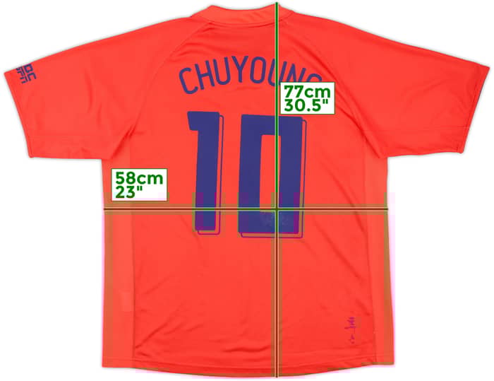 2006-08 South Korea Home Shirt Chu young #10 - 5/10 - (L)