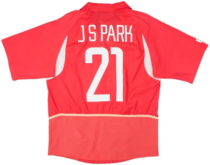 2002-03 South Korea Home Shirt J.S.Park #21 - 5/10 - (M)