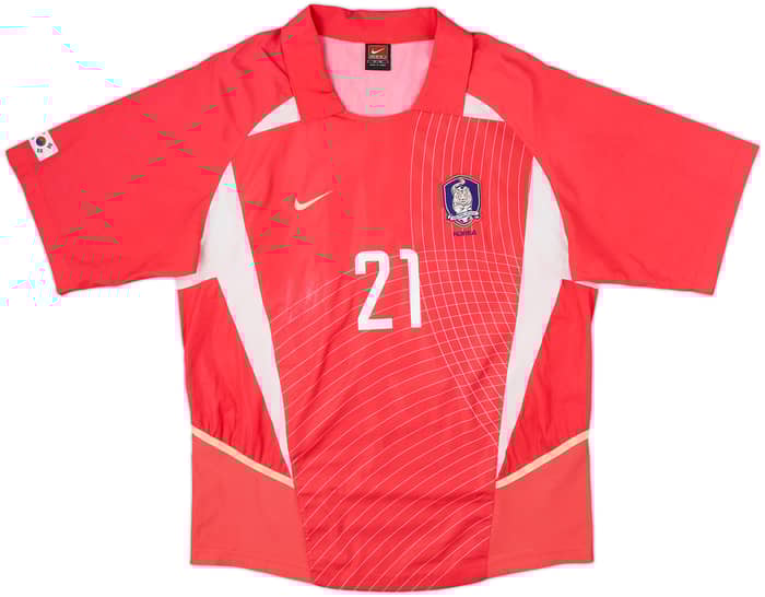 2002-03 South Korea Home Shirt J.S.Park #21 - 5/10 - (M)