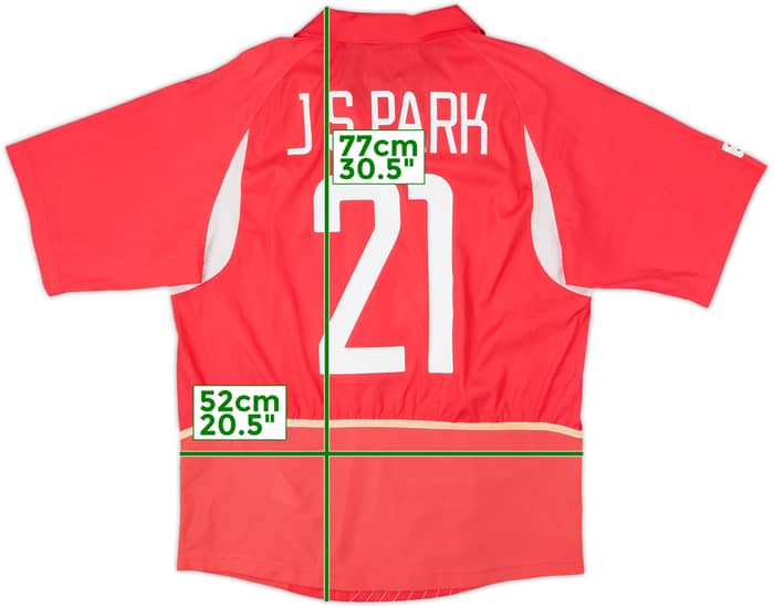 2002-03 South Korea Home Shirt J.S.Park #21 - 5/10 - (M)