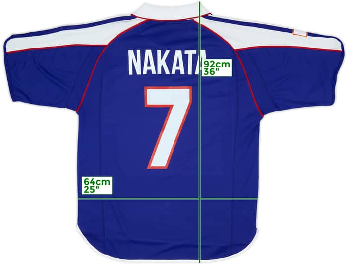 2000-01 Japan Player Issue Home Shirt Nakata #7 - 8/10 - (L)