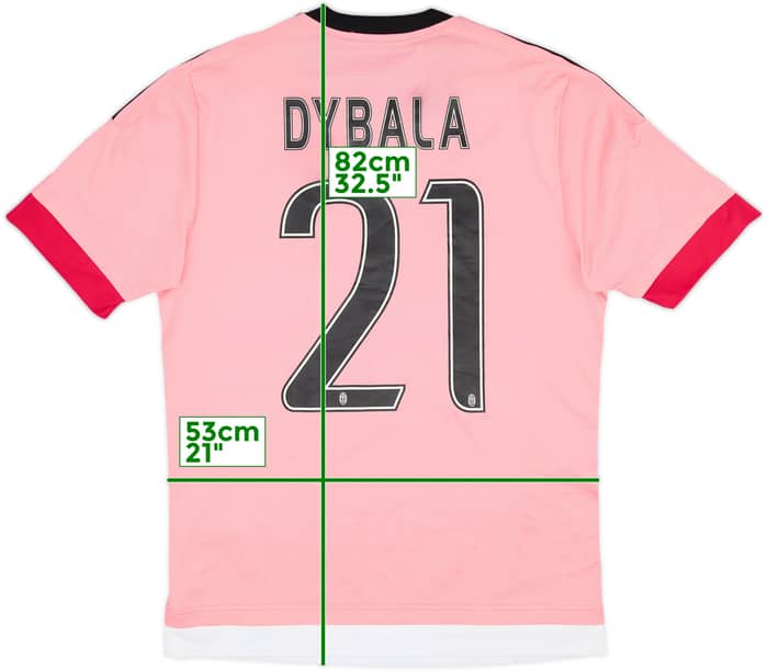 2015-16 Juventus Away Shirt Dybala #21 - 6/10 - (S)