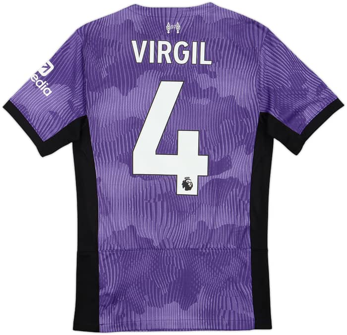 2023-24 Liverpool Third Shirt Virgil #4 - 9/10 - (XS)