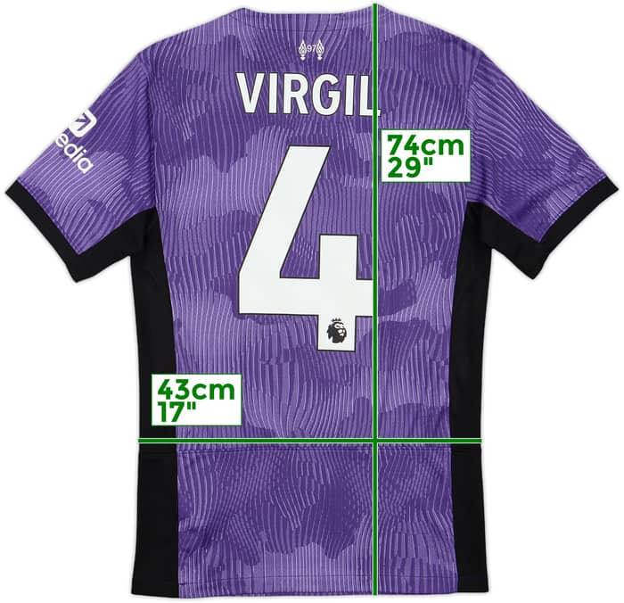 2023-24 Liverpool Third Shirt Virgil #4 - 9/10 - (XS)