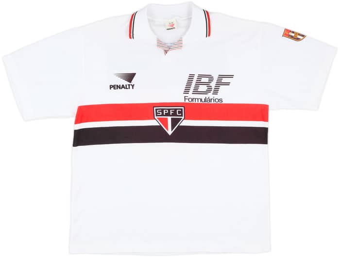 1993 Sao Paulo Home Shirt - 8/10 - (XL)