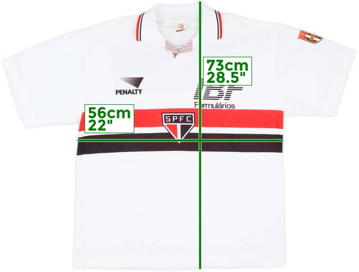 1993 Sao Paulo Home Shirt - 8/10 - (XL)