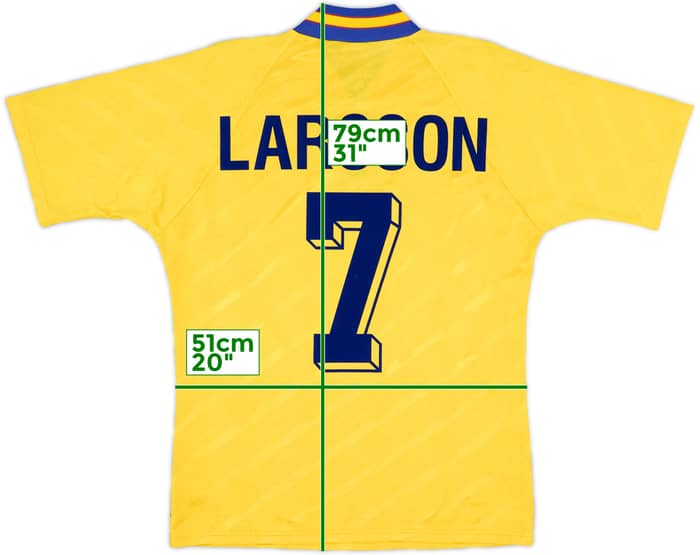 1994-96 Sweden Home Shirt Larsson #7 - 10/10 - (M)