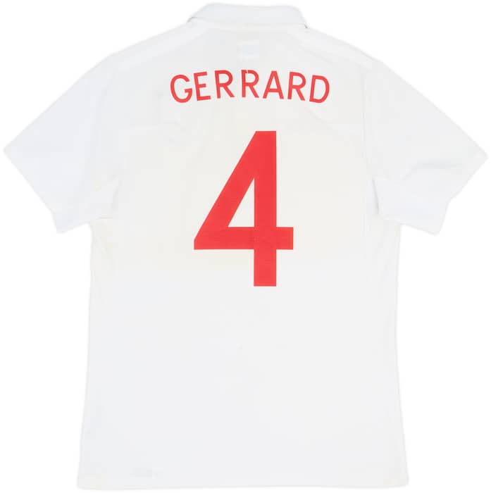 2009-10 England Home Shirt Gerrard #4 - 5/10 - (M)