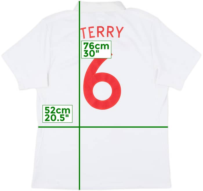 2009-10 England Home Shirt Terry #6 - 6/10 - (L)