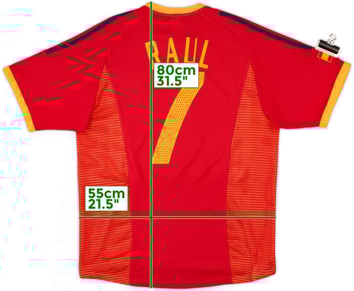 2002-04 Spain Home Shirt Raul #7 - 6/10 - (L)
