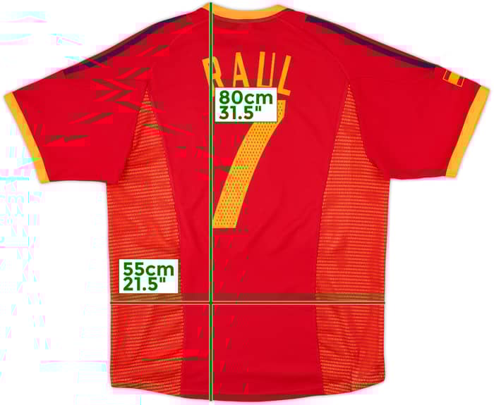2002-04 Spain Home Shirt Raul #7 - 6/10 - (L)