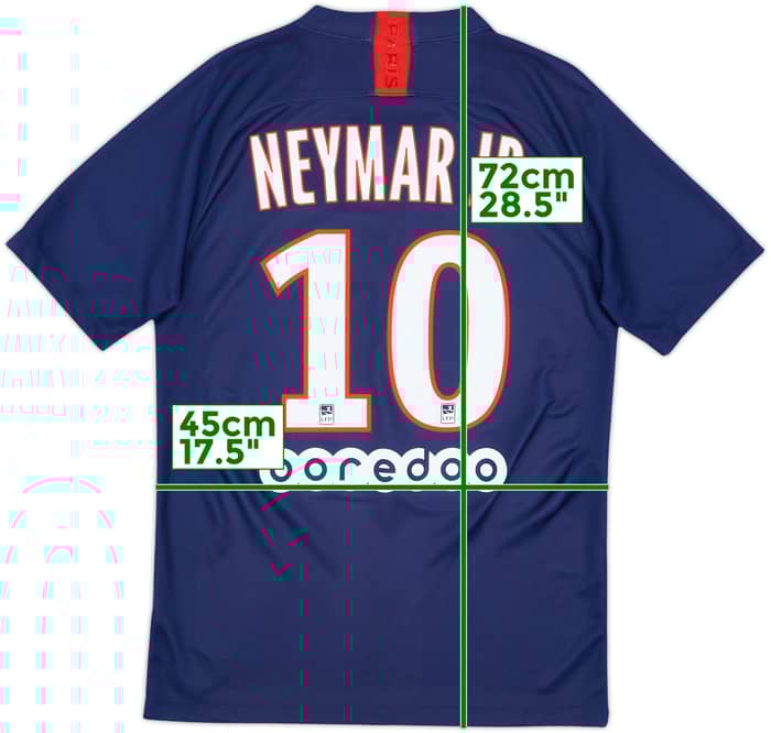 2019-20 Paris Saint-Germain Home Shirt Neymar Jr #10 - 8/10 - (S)