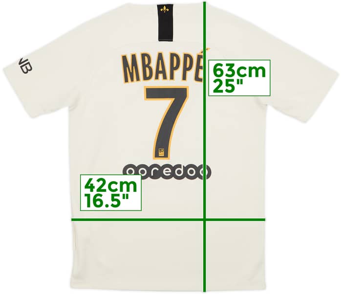 2018-19 Paris Saint-Germain Away Shirt Mbappe #7 - 8/10 - (L.Boys)