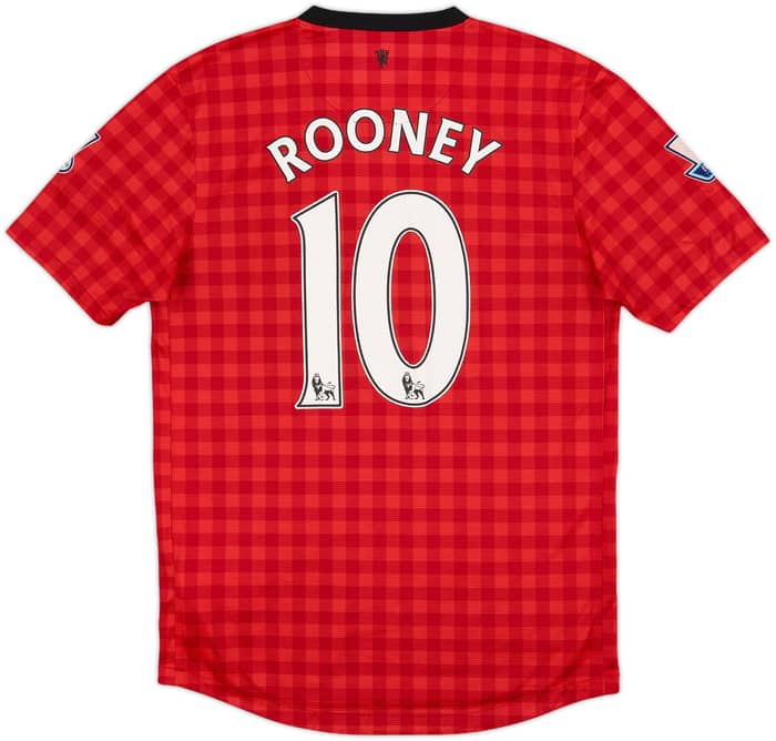 2012-13 Manchester United Home Shirt Rooney #10 - 6/10 - (S)