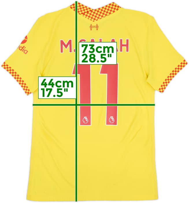 2021-22 Liverpool Authentic Third Shirt M.Salah #11 - 6/10 - (S)