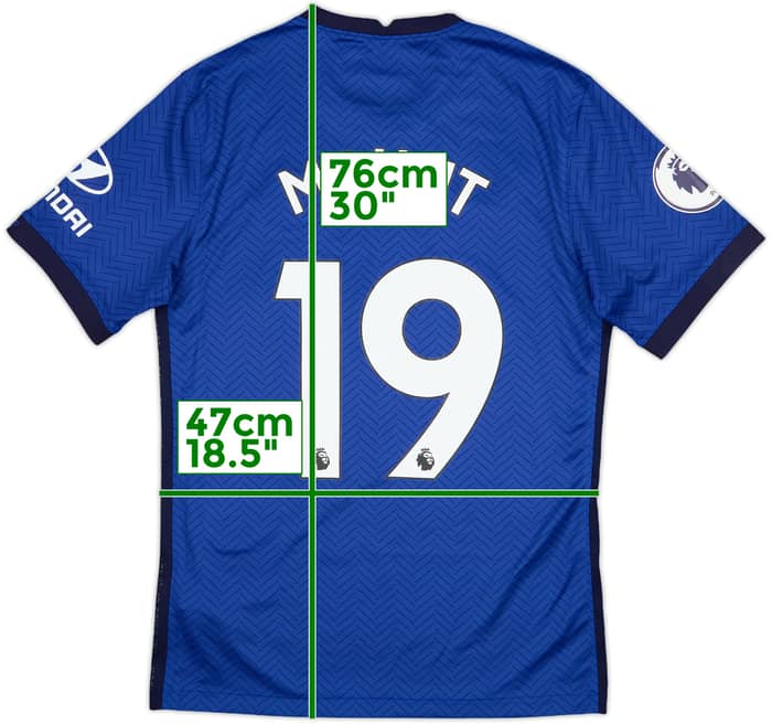 2020-21 Chelsea Home Shirt Mount #19 - 9/10 - (S)