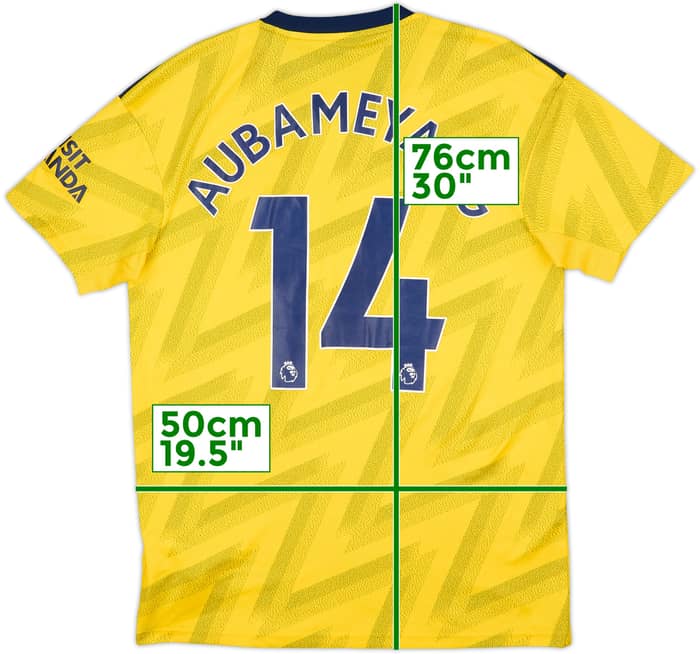 2019-20 Arsenal Away Shirt Aubameyang #14 - 10/10 - (M)