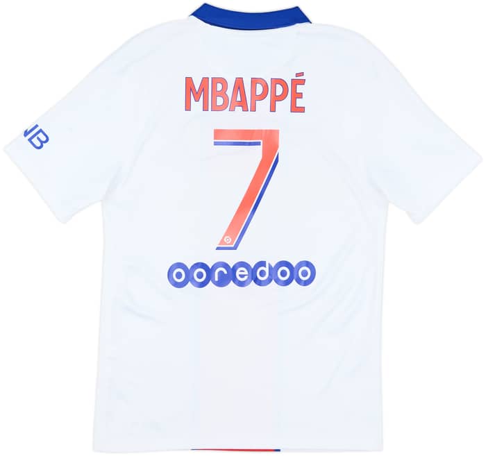 2020-21 Paris Saint-Germain Away Shirt Mbappe #7 - 8/10 - (S)
