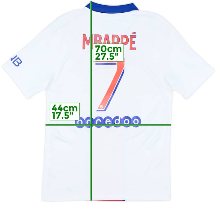 2020-21 Paris Saint-Germain Away Shirt Mbappe #7 - 8/10 - (S)