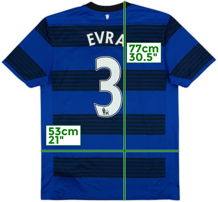 2011-13 Manchester United Away Shirt Evra #3 - 6/10 - (M)
