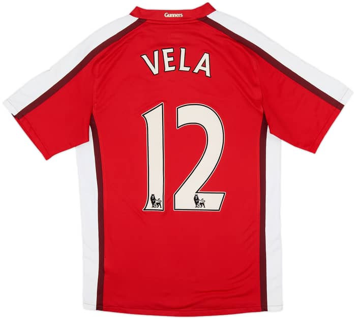 2008-10 Arsenal Home Shirt Vela #12 - 8/10 - (S)