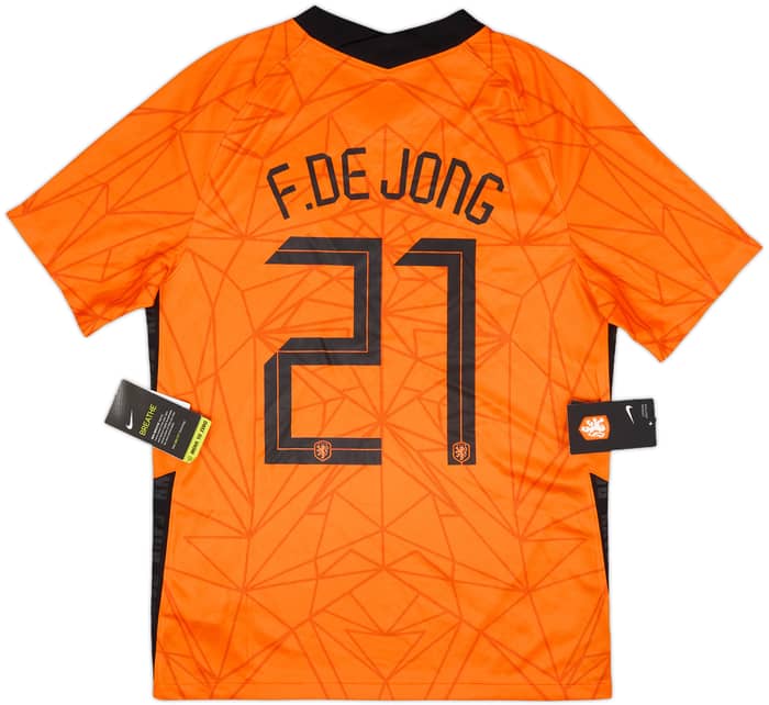 2020-21 Netherlands Home Shirt F. De Jong #21 (M)