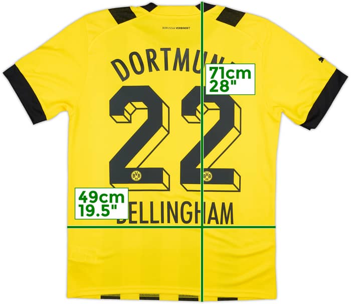 2022-23 Dortmund Home Shirt Bellingham #22 (M)
