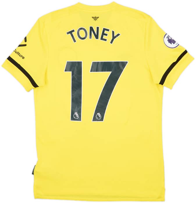 2021-22 Brentford Away Shirt Toney #17 - 8/10 - (M)
