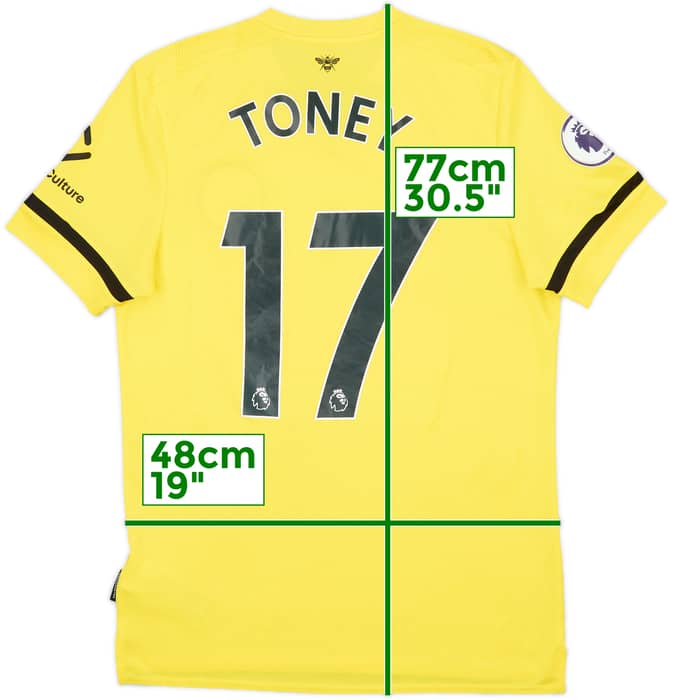 2021-22 Brentford Away Shirt Toney #17 - 8/10 - (M)