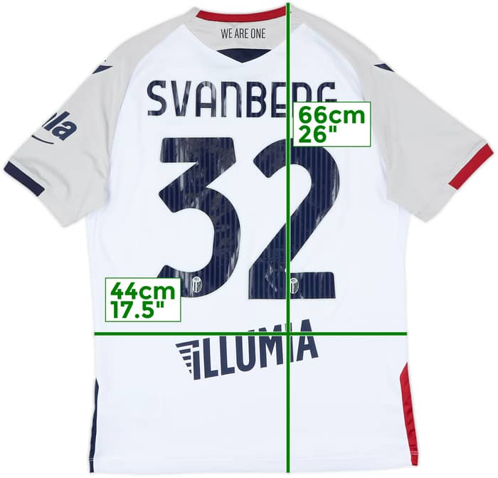 2020-21 Bologna Away Shirt Svanberg #32 - 9/10 - (L)