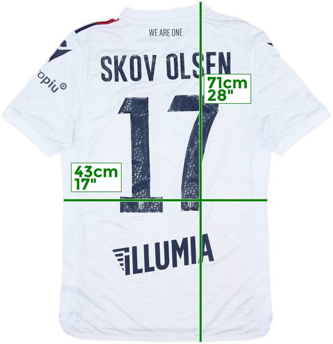 2019-20 Bologna Authentic Away Shirt Skov Olsen #17 - 10/10 - (M)